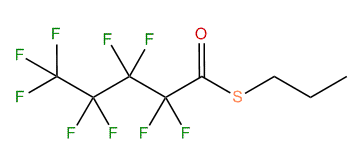 Perfluoro-pentan ethioic acid S-propyl ester